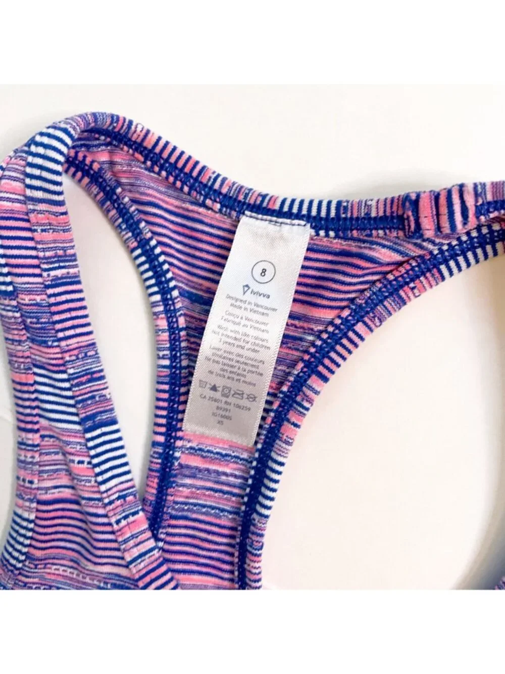 Ivivva by Lululemon Multi Racerback Tank, Size 8